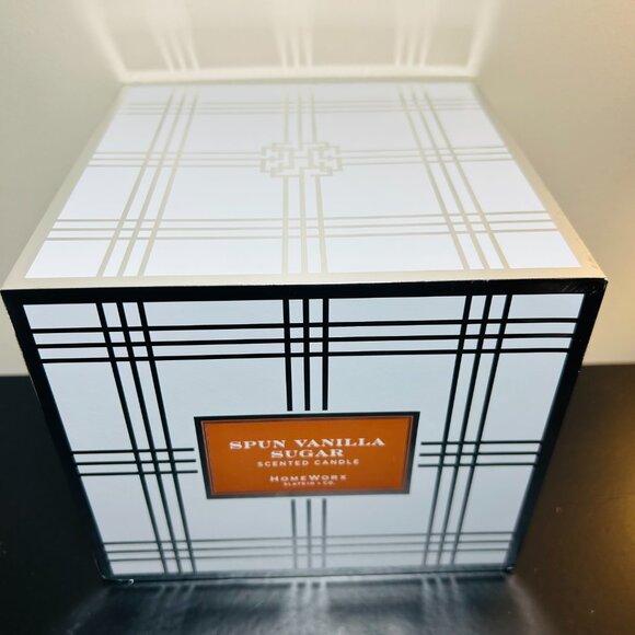 HomeWorx by Slatkin Spun Vanilla Sugar Specialty 4-Wick 18oz Candle NEW - Picture 3 of 5
